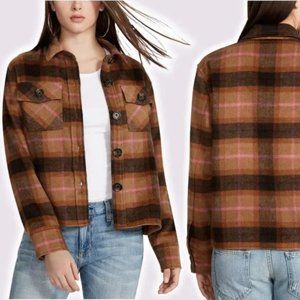 BB DAKOTA Steve Madden Women's Button Down Boxy Shacket XS NWT